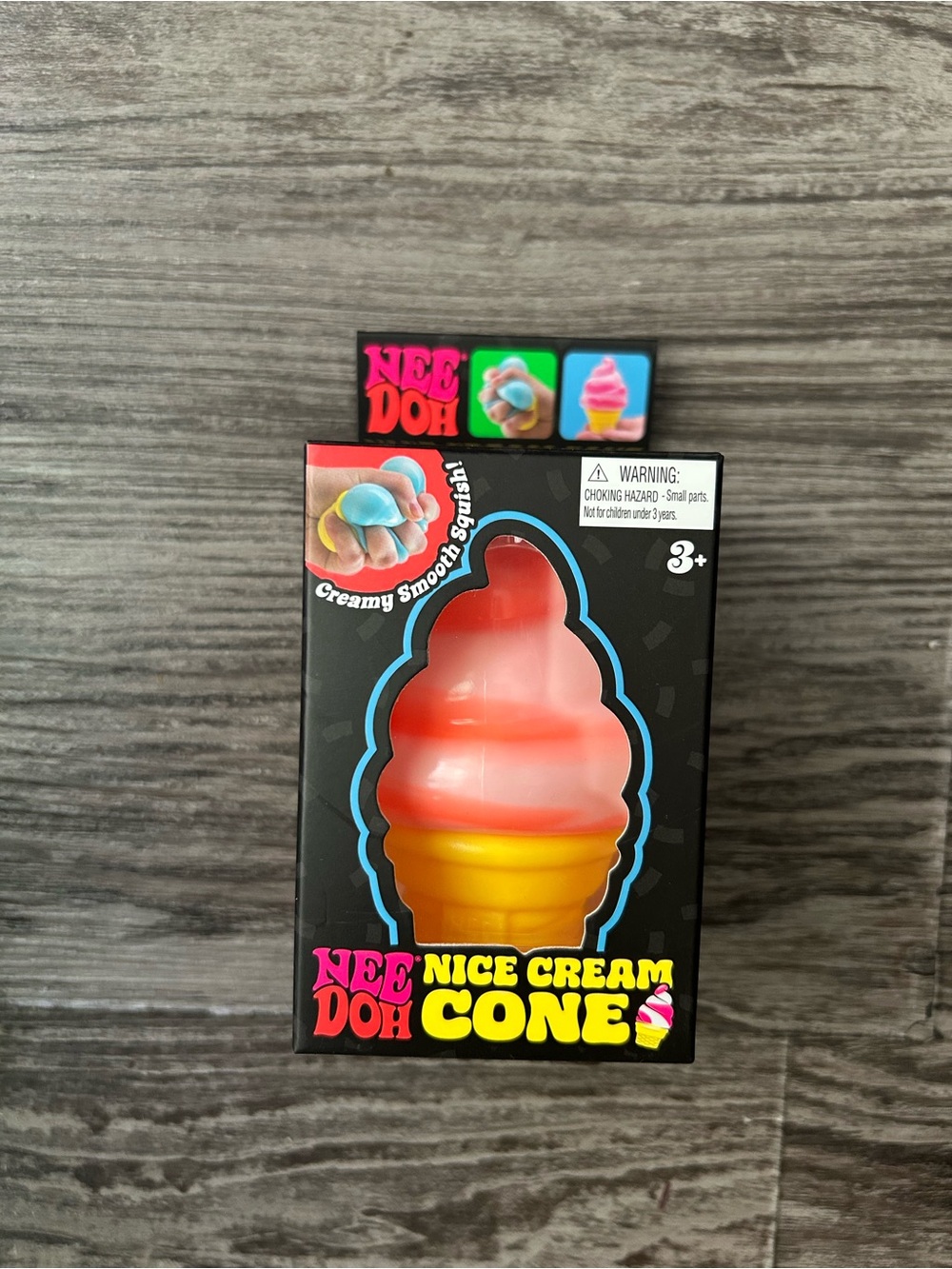 Needoh Nice Cream Cone Kids Toy - Pink & Yellow